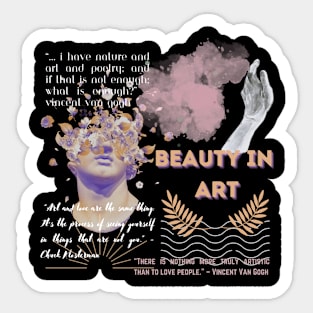 Beauty in Art Sticker